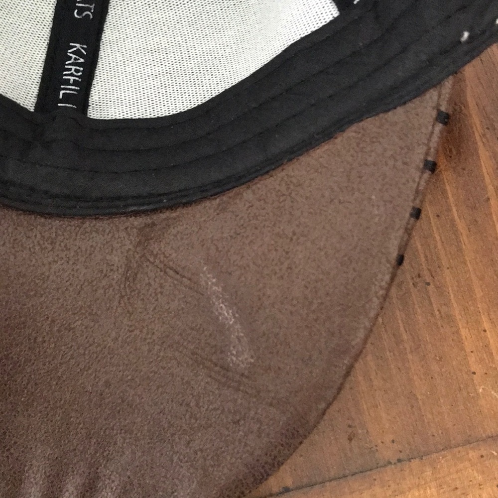 Forest Green & Brown cap - Picture 3 of 4